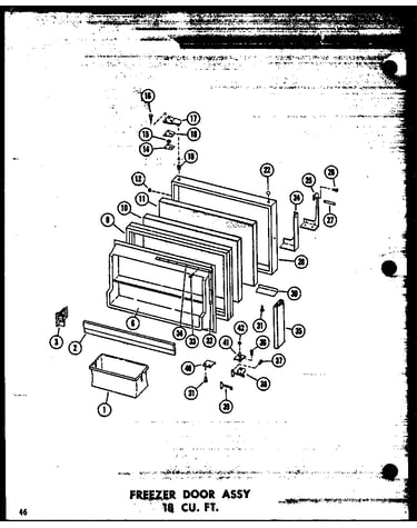 Freezer door assy 18 cu. ft. (tm18n/p60236-51w) (tm18n-c/p60236-51wc) (tm18n-ag/p60236-51wg) (tm18n-a/p60236-51wa) (tm18n/p60236-61w) (tm18n-ag/p60236-61wg) (tm18n-c/p60236-61wc) (tm18n-a/p60236-61wa) (tc18n-a/p60236-53wa) (tc18n-c/p60236-53wc) (tc18n-ag