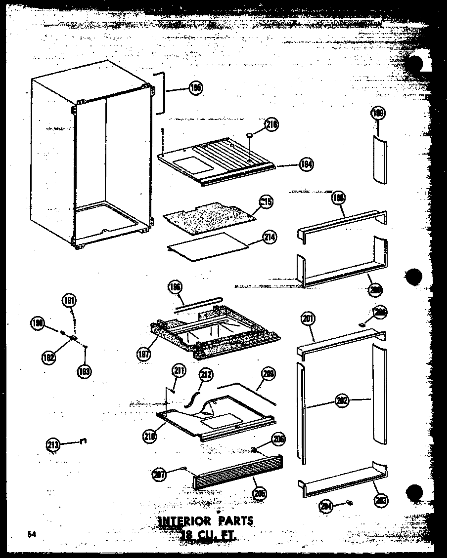 INTERIOR PARTS 18 CU. FT. (TM18N/P60236-51W) (TM18N-C/P60236-51WC) (TM18N-AG/P60236-51WG) (TM18N-A/P60236-51WA) (TM18N/P60236-61W) (TM18N-AG/P60236-61WG) (TM18N-C/P60236-61WC) (TM18N-A/P60236-61WA) (TC18N-A/P60236-53WA) (TC18N-C/P60236-53WC) (TC18N-AG/P60