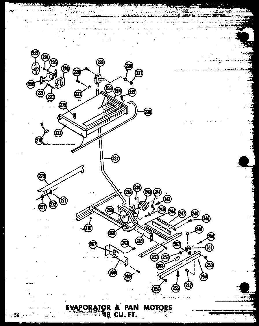 EVAPORATOR & FAN MOTORS 18 CU. FT. (TM18N/P60236-51W) (TM18N-C/P60236-51WC) (TM18N-AG/P60236-51WG) (TM18N-A/P60236-51WA) (TM18N/P60236-61W) (TM18N-AG/P60236-61WG) (TM18N-C/P60236-61WC) (TM18N-A/P60236-61WA) (TC18N-A/P60236-53WA) (TC18N-C/P60236-53WC) (TC1