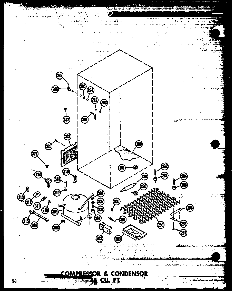 COMPRESSOR & CONDENSER 18 CU.FT. (TM18N/P60236-51W) (TM18N-C/P60236-51WC) (TM18N-AG/P60236-51WG) (TM18N-A/P60236-51WA) (TM18N/P60236-61W) (TM18N-AG/P60236-61WG) (TM18N-C/P60236-61WC) (TM18N-A/P60236-61WA) (TC18N-A/P60236-53WA) (TC18N-C/P60236-53WC) (TC18N