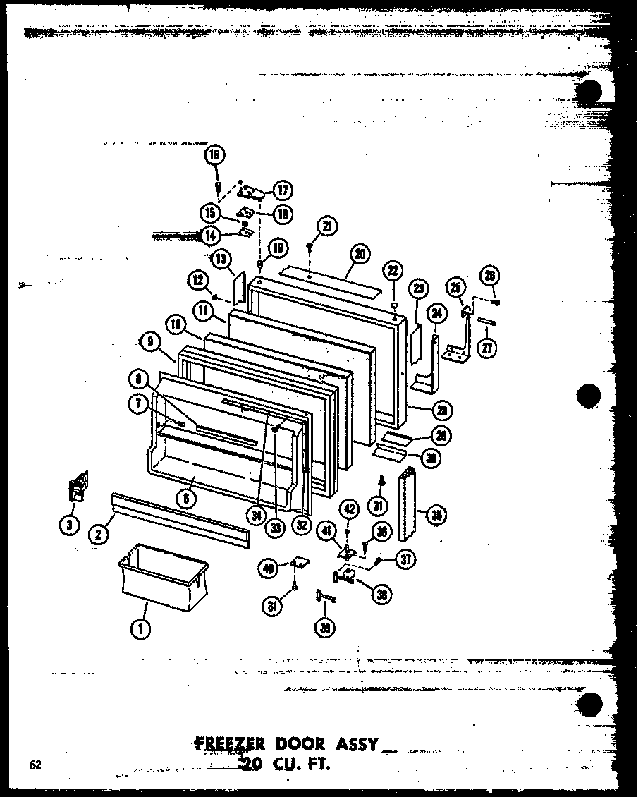 FREEZER DOOR ASSY 20 CU. FT. (TR20N-C/P60236-54WC) (TR20N-A/P60236-54WA) (TR20N/P60236-54W) (TR20N-AG/P60236-54WG) (TR20N/P60236-63W) (TR20N-C/P60236-63WC) (TR20N-AG/P60236-63WG) (TR20N-A/P60236-63WA) (TD20N/P60236-55W) (TD20N-C/P60236-55WC) (TD20N-AG/P60