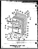 Refrigerator door assy 20 cu. ft. (tr20n-c/p60236-54wc) (tr20n-a/p60236-54wa) (tr20n/p60236-54w) (tr20n-ag/p60236-54wg) (tr20n/p60236-63w) (tr20n-c/p60236-63wc) (tr20n-ag/p60236-63wg) (tr20n-a/p60236-63wa) (td20n/p60236-55w) (td20n-c/p60236-55wc) (td20n-a