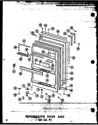 Refrigerator door assy 20 cu. ft. (tr20n-c/p60236-54wc) (tr20n-a/p60236-54wa) (tr20n/p60236-54w) (tr20n-ag/p60236-54wg) (tr20n/p60236-63w) (tr20n-c/p60236-63wc) (tr20n-ag/p60236-63wg) (tr20n-a/p60236-63wa) (td20n/p60236-55w) (td20n-c/p60236-55wc) (td20n-a