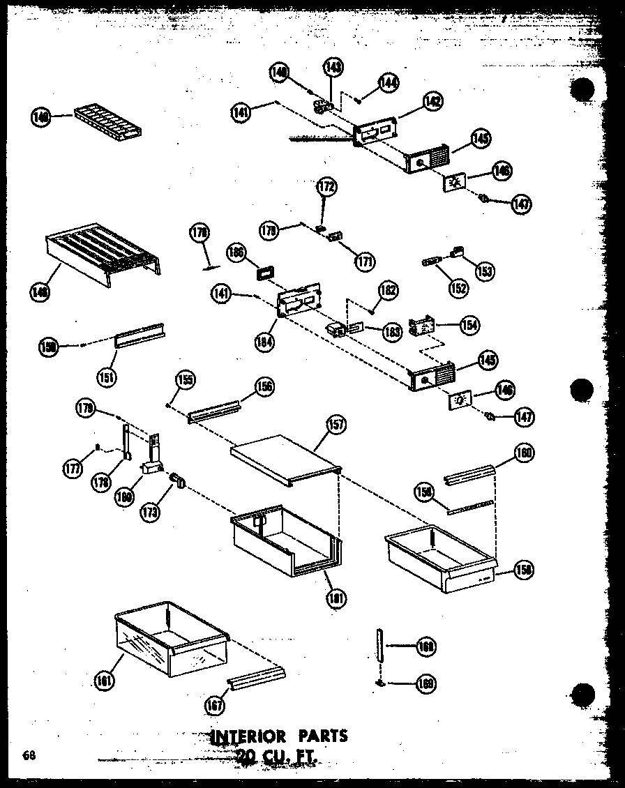 INTERIOR PARTS 20 CU. FT. (TR20N-C/P60236-54WC) (TR20N-A/P60236-54WA) (TR20N/P60236-54W) (TR20N-AG/P60236-54WG) (TR20N/P60236-63W) (TR20N-C/P60236-63WC) (TR20N-AG/P60236-63WG) (TR20N-A/P60236-63WA) (TD20N/P60236-55W) (TD20N-C/P60236-55WC) (TD20N-AG/P60236