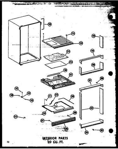 Interior parts 20 cu. ft. (tr20n-c/p60236-54wc) (tr20n-a/p60236-54wa) (tr20n/p60236-54w) (tr20n-ag/p60236-54wg) (tr20n/p60236-63w) (tr20n-c/p60236-63wc) (tr20n-ag/p60236-63wg) (tr20n-a/p60236-63wa) (td20n/p60236-55w) (td20n-c/p60236-55wc) (td20n-ag/p60236