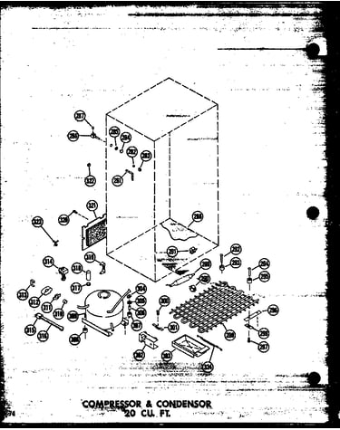 Compressor & condenser 20 cu. ft. (tr20n-c/p60236-54wc) (tr20n-a/p60236-54wa) (tr20n/p60236-54w) (tr20n-ag/p60236-54wg) (tr20n/p60236-63w) (tr20n-c/p60236-63wc) (tr20n-ag/p60236-63wg) (tr20n-a/p60236-63wa) (td20n/p60236-55w) (td20n-c/p60236-55wc) (td20n-a