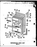 Refrigerator door assy esr-16 (esr-16/p60303-2w) (esr-16-ag/p60303-2wg) (esr-16-c/p60303-2wc) (esr-16-a/p60303-2wa)
