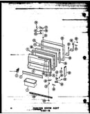 Freezer door assy esrf-16 (esrf16a/p60303-3wa) (esrf16c/p60303-3wc) (esrf16ag/p60303-3wg) (esrf16/p60303-3w)