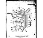 Amana ESRF16-P60303-3W refrigerator door assy esrf-16 (esrf16a/p60303-3wa) (esrf16c/p60303-3wc) (esrf16ag/p60303-3wg) (esrf16/p60303-3w) diagram