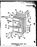 Refrigerator door assy esrf-16 (esrf16a/p60303-3wa) (esrf16c/p60303-3wc) (esrf16ag/p60303-3wg) (esrf16/p60303-3w)