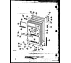 Amana ESRF16-C-P30303-3WC refrigerator door assy esr-16 (esr-16/p60303-2w) (esr-16-ag/p60303-2wg) (esr-16-c/p60303-2wc) (esr-16-a/p60303-2wa) diagram