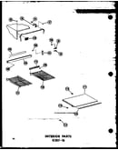 Interior parts esrf-16 (esrf16-a/p60303-3wa) (esrf16-c/p30303-3wc) (esrf-16-ag/p60303-3wg) (esrf16/p60303-3w)