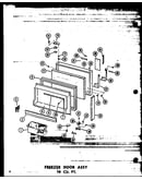 Freezer door assy 16 cu. ft. (t16w/p60303-53w) (tr16w-c/p60303-55wc) (tr16w-a/p60303-55wa) (tr16w/p60303-55w) (tr16w-ag/p60303-55wg) (t16w/p60303-27w) (tc16w-c/p60303-27wc) (tc16w-ag/p60303-27wg) (tc16w-a/p60303-27wa) (tr16w-c/p60303-28wc) (tr16w-a/p60303