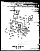 Freezer door assy 18 cu. ft. (tm18w/p60303-35w) (tm18w-c/p60303-35wc) (tm18w-a/p60303-35wa) (tm18w-ag/p60303-35wg) (tm18w/p60303-40w) (tm18w-a/p60303-40wa) (tm18w-c/p60303-40wc) (tm18w-ag/p60303-40wg) (tc18w-c/p60303-36wc) (tc18w-a/p60303-36wa) (tc18w/p60