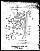 Refrigerator door assy 18 cu. ft. (tm18w/p60303-35w) (tm18w-c/p60303-35wc) (tm18w-a/p60303-35wa) (tm18w-ag/p60303-35wg) (tm18w/p60303-40w) (tm18w-a/p60303-40wa) (tm18w-c/p60303-40wc) (tm18w-ag/p60303-40wg) (tc18w-c/p60303-36wc) (tc18w-a/p60303-36wa) (tc18