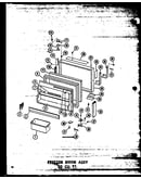 Freezer door assy 20 cu. ft. (tr20w/p60303-37w) (tr20w-c/p60303-37wc) (tr20w-ag/p60303-37wg) (tr20w-a/p60303-37wa) (td20w/p60303-38w) (td20w-ag/p60303-38wg) (td20w-c/p60303-38wc) (td20w-a/p60303-38wa)