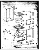 Interior parts 20 cu. ft. (tr20w/p60303-37w) (tr20w-c/p60303-37wc) (tr20w-ag/p60303-37wg) (tr20w-a/p60303-37wa) (td20w/p60303-38w) (td20w-ag/p60303-38wg) (td20w-c/p60303-38wc) (td20w-a/p60303-38wa)