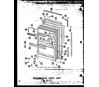 Amana TD20W-AG-P60303-38WG refrigerator door assy 23 cu. ft. (td23w/p60303-39w) diagram