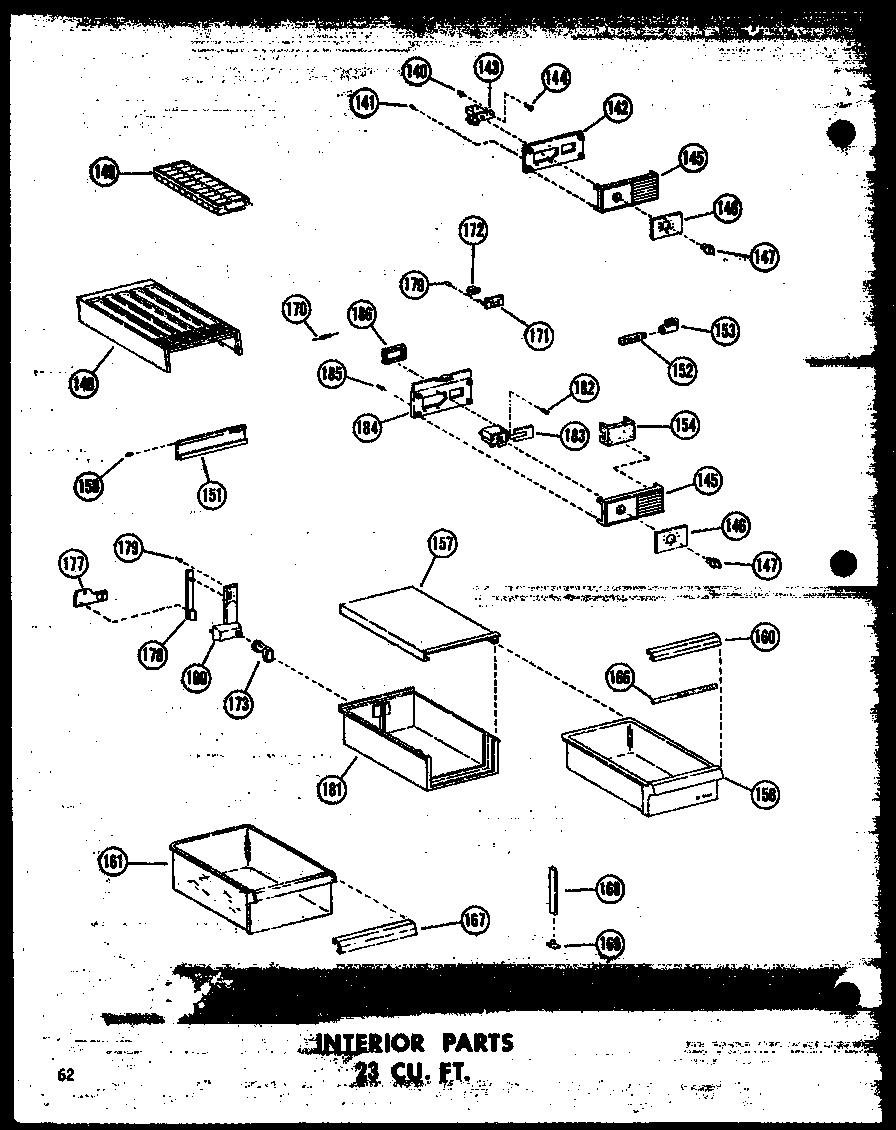 INTERIOR PARTS 23 CU. FT. (TD23W/P60303-39W)