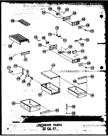 Interior parts 23 cu. ft. (td23w/p60303-39w)
