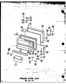 Freezer door assy 18 cu.ft. (tm18w-c/p60303-56wc) (tm18w-a/p60303-56wa) (tm18w/p60303-56w) (tm18w-ag/p60303-56wg) (tm18w/p60303-57w) (tm18w-ag/p60303-57wg) (tm18w-c/p60303-57wc) (tm18w-a/p60303-57wa)