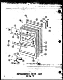 Refrigerator door assy 18 cu. ft. (tm18w-c/p60303-56wc) (tm18w-a/p60303-56wa) (tm18w/p60303-56w) (tm18w-ag/p60303-56wg) (tm18w/p60303-57w) (tm18w-ag/p60303-57wg) (tm18w-c/p60303-57wc) (tm18w-a/p60303-57wa)