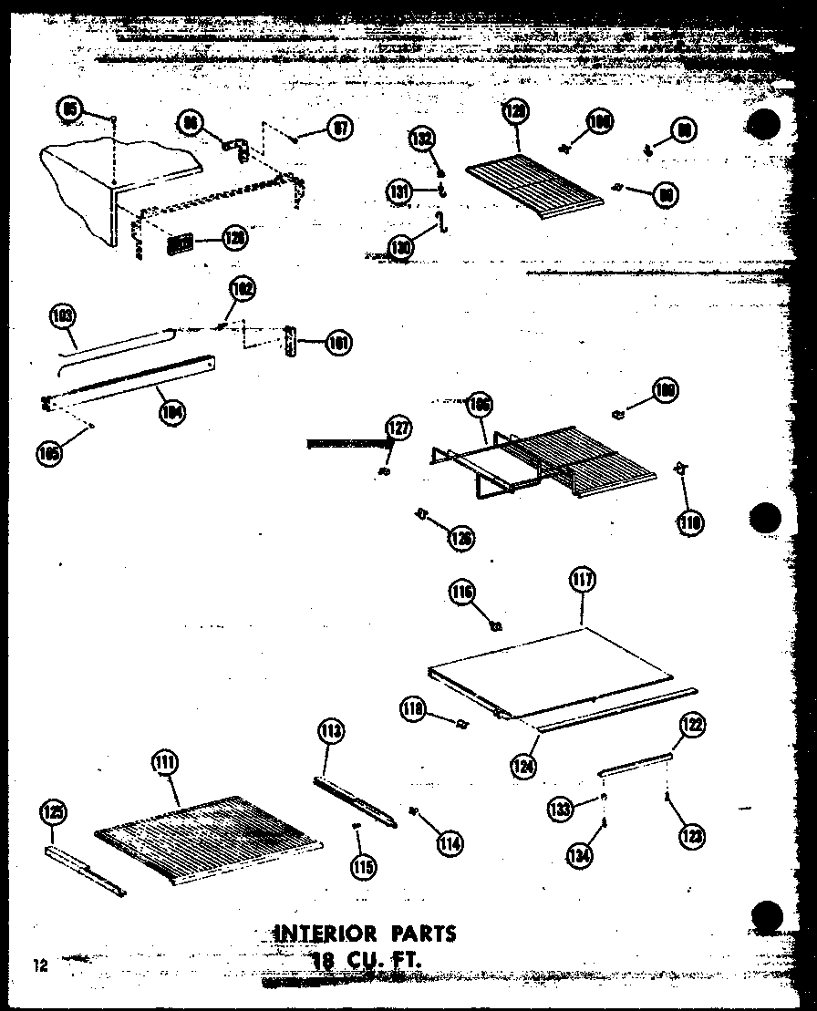 Interior parts 18 cu. ft. (tm18w-c/p60303-56wc) (tm18w-a/p60303-56wa) (tm18w/p60303-56w) (tm18w-ag/p60303-56wg) (tm18w/p60303-57w) (tm18w-ag/p60303-57wg) (tm18w-c/p60303-57wc) (tm18w-a/p60303-57wa)