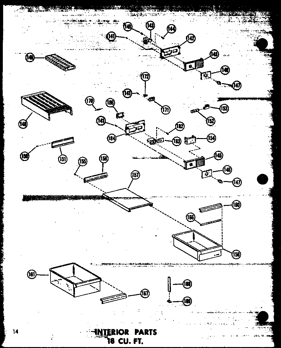 Interior parts cu. ft. (tm18w-c/p60303-56wc) (tm18w-a/p60303-56wa) (tm18w/p60303-56w) (tm18w-ag/p60303-56wg) (tm18w/p60303-57w) (tm18w-ag/p60303-57wg) (tm18w-c/p60303-57wc) (tm18w-a/p60303-57wa)