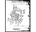 Amana TD23W-P60303-63W freezer door assy 20 cu. ft. (td20w-a/p60303-62wa) (td20w-c/p60303-62wc) (td20w-ag/p60303-62wg) (td20w/p60303-62w) diagram
