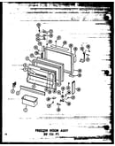 Freezer door assy 20 cu. ft. (td20w-a/p60303-62wa) (td20w-c/p60303-62wc) (td20w-ag/p60303-62wg) (td20w/p60303-62w)