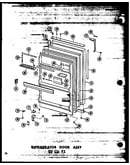 Refrigerator door assy 20 cu. ft. (td20w-a/p60303-62wa) (td20w-c/p60303-62wc) (td20w-ag/p60303-62wg) (td20w/p60303-62w)