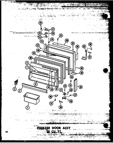 Freezer door assy 23 cu. ft. (td23w/p60303-63w) (td23w-c/p60303-63wc) (td23w-ag/p60303-63wg) (td23w-a/p60303-63wa)