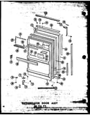 Refrigerator door assy 23 cu. ft. (td23w/p60303-63w) (td23w-c/p60303-63wc) (td23w-ag/p60303-63wg) (td23w-a/p60303-63wa)