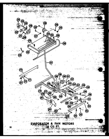 Evaporator & fan motors 23 cu. ft. (td23w/p60303-63w) (td23w-c/p60303-63wc) (td23w-ag/p60303-63wg) (td23w-a/p60303-63wa)