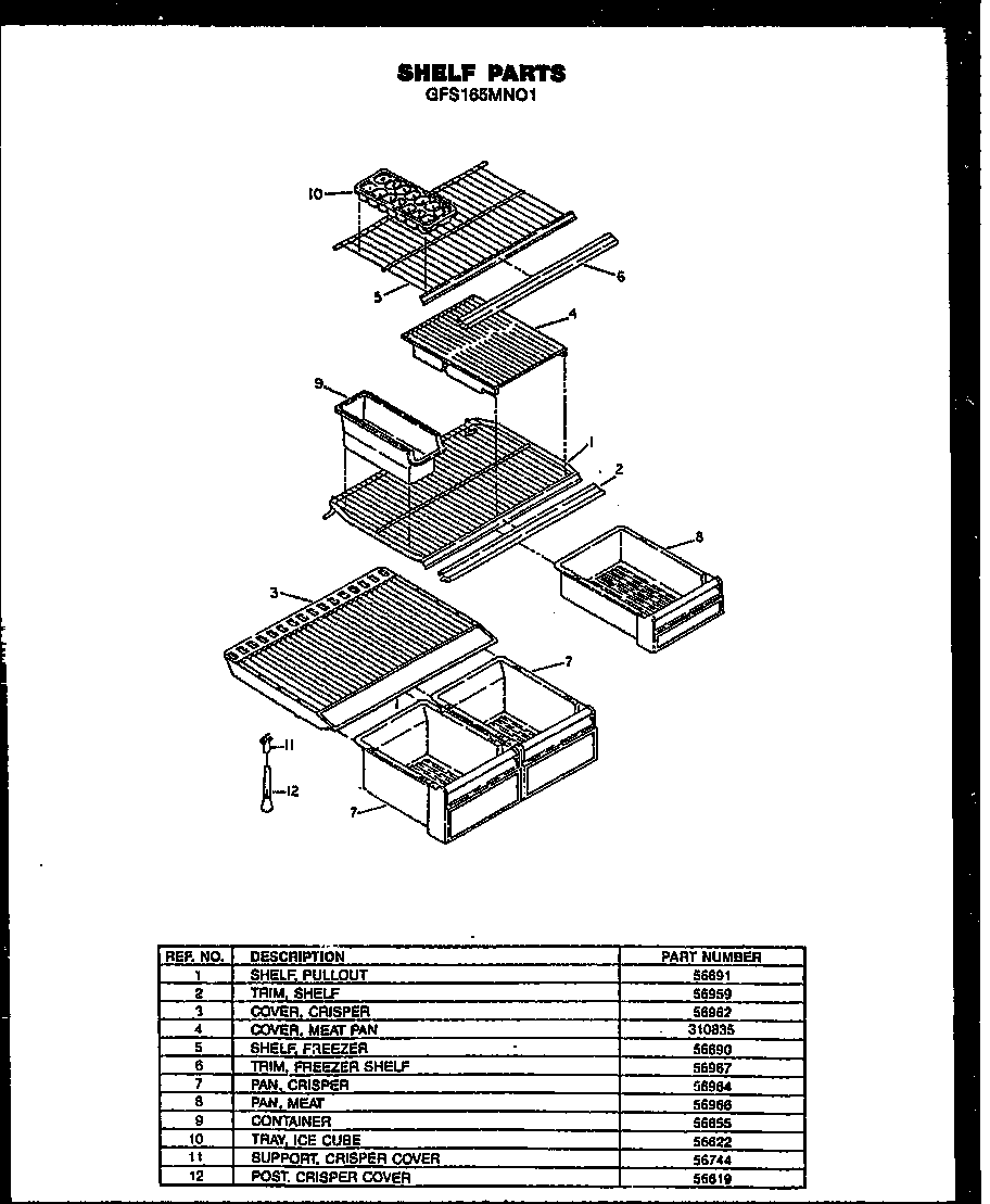 SHELVES (GFS165MN01)