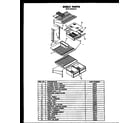 Caloric GFS142MN01 shelves (gfs185mn01) diagram
