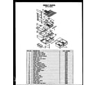 Caloric GFS162MN01 shelves (gfs187mn01) diagram