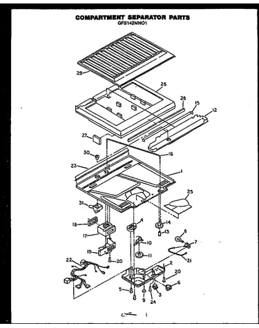 Compartment separator parts (gfs142mn01)