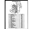 Caloric GFS165MN01 refrigerator door parts (gfs142mn01) diagram