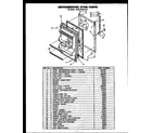 Caloric GFS165MN01 refrigerator door parts (gfs162mn01) diagram