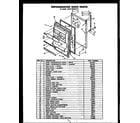 Caloric GFS142MN01 refrigerator door parts (gfs165mn01) diagram