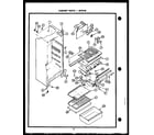 Caloric GCS120 cabinet parts (gfs140) diagram