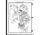 Caloric GCS120 cabinet parts (gfs160) diagram