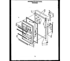 Caloric GFS2271W10 refrigerator door parts (gfs207mn01) diagram