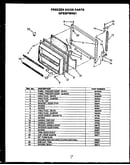 Freezer door parts (gfs207mn01)