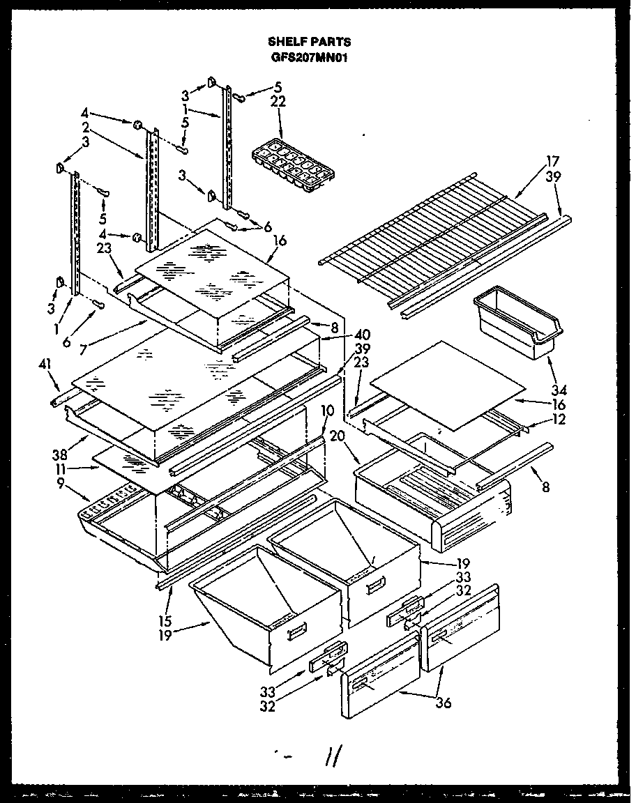 Shelf parts (gfs207mn01)
