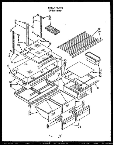 Shelf parts (gfs207mn01)