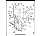 Amana TR18H-P7711007W refrigerator door parts (tm16h/p7711001w) (tm16h/p7711002w) (tr16h/p7711003w) (tr16h/p7711004w) (tm16h1/p7711027w) diagram
