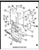 Refrigerator door parts (tm16h/p7711001w) (tm16h/p7711002w) (tr16h/p7711003w) (tr16h/p7711004w) (tm16h1/p7711027w)