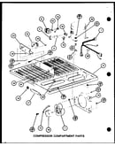 Compressor compartment parts (tm16h/p7711001w) (tm16h/p7711002w) (tr16h/p7711003w) (tr16h/p7711004w) (tm16h1/p7711027w)